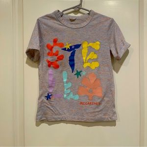 Stella McCartney Kids | seaweed print logo cotton t-shirt | Size 5